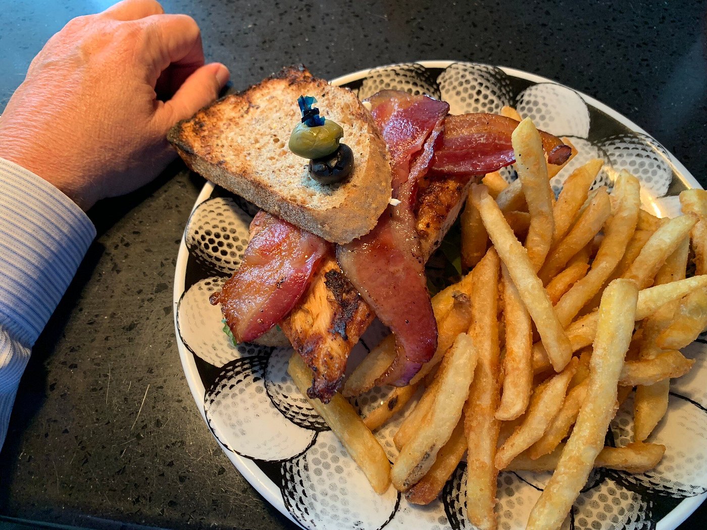 A dish from the Champs kitchen