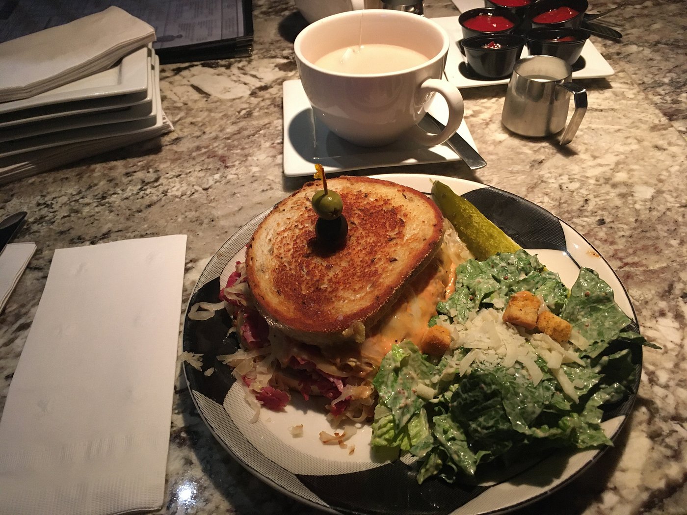 A dish from the Champs kitchen